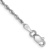 Rhodium Over 10k White Gold 1.85mm Diamond-Cut Quadruple Rope Link Bracelet