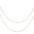 Snake ChaIn Necklace With Diamond-Cut Stations Set Of Two In 18K Gold
Over Sterling Silver