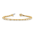 14K Yellow and White Gold Lab Grown Diamond VS/SI GH, Tennis Bracelet
