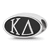 Sterling Silver LogoArt Kappa Delta Oval Greek Letters Bead