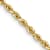 10k Yellow Gold 2.25mm Solid Diamond-Cut Quadruple Rope 26 Inch Chain