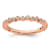 14K Rose Gold Stackable Expressions Diamond Ring 0.11ctw