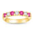 0.75ctw Ruby and Diamond Band Ring in 14k Yellow Gold