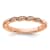 14K Rose Gold Stackable Expressions Diamond Twist Ring 0.04ctw