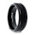 REVOLVE Black Tungsten Brushed Finish Spinner Polished Base Spinning
Band 6mm