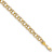 10k Yellow Gold 5.5mm Diamond-Cut Double Link Charm Bracelet