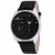 Oceanaut Men's Sentinel Black Dial, White Bezel, Black Leather Strap Watch