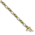 14k Yellow Gold and 14k White Gold Diamond and Peridot Bracelet