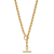 14K Yellow Gold Paperclip 18-inch Toggle Necklace