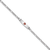 Rhodium Over 14k White Gold Medical Soft Diamond Shape Red Enamel Figaro
Link ID Bracelet