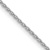 14k White Gold 1.2mm Parisian Wheat Chain 22 Inches