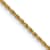 14k Yellow Gold 1.15mm Solid Diamond-Cut Rope 14 Inch Chain