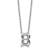 White Lab-Grown Diamond F VS 14K White Gold "B" Initial
Necklace 2.00ct