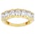 Polished Lab-Grown Diamond Band Ring 2.00ctw In 14K Yellow Gold Over
Sterling Silver