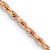 14k Rose Gold 1.8mm Solid Diamond-Cut Rope 16 Inch Chain
