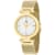 Roberto Bianci Women's Cristallo White Dial, Yellow Stainless Steel mesh Watch