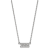 Rhodium Over Sterling Silver LogoArt Sigma Sigma Sigma Medium Pendant Necklace