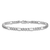 Rhodium Over 14k White Gold 4.4mm Figaro Link Bracelet, 7 Inches