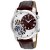 Christian Van Sant Men's Sprocket Auto-Quartz Brown Dial, Brown Leather
Strap Watch