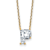 White Lab-Grown Diamond F VS 14K Yellow Gold "P" Initial
Necklace 2.00ct