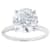 Lab-Grown Diamond Solitaire Ring In 14K White Gold 4.00ct