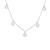 Lab-Grown Diamond Asscher-Cut Bezel Set Station Necklace In 14K White
Gold 2.00ctw