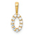 14k Yellow Gold Diamond Number 0 Pendant