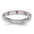 Sterling Silver Stackable Expressions Lab Created Ruby Ring 0.21ctw