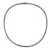 Amethyst Color CZ Tennis Necklace In 14K Gold Over Sterling Silver