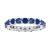 2.85ctw Sapphire Eternity Band Ring in 14k White Gold