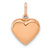 14k Rose Gold Polished 3D Heart Pendant