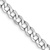 14k White Gold 4.3mm Semi-Solid Curb Link Chain 22 inch