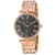Christian Van Sant Women's Hush Black Dial, Rose Stainless Steel Watch