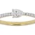 Pear And Round Lab-Grown Diamond Band Ring In 14K Gold Over Sterling
Silver 0.40ctw
