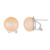 11-12mm Pink Cultured Freshwater Pearl Rhodium Over Sterling Silver Earrings