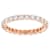 Moissanite Eternity Band in 14K Rose Gold Over Sterling Silver