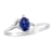 0.43ctw Sapphire and Diamond Ring in 14k White Gold