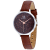 Roberto Bianci Women's Gemma Black Dial, Brown Leather Strap Watch