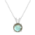 8mm Round Labradorite With Diamond Accents Rhodium Over Sterling Silver
Pendant with Chain