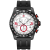 Seapro Men's Gallantry White Dial, Black Rubber Strap Watch