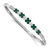Rhodium Over 14K White Gold Lab Grown Diamond VS/SI GH, Lab Created
Emerald Bangle Bracelet 1.498ctw