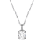 White Cubic Zirconia Platinum Over Sterling Silver April Birthstone
Pendant With Chain 6.71ctw