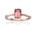 Rectangular Cushion Pink Tourmaline 14K Rose Gold Over Sterling Silver
Solitaire Ring, 0.85ct