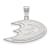 Rhodium Over Sterling Silver  NHL LogoArt Anaheim Ducks Medium Pendant