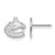 Rhodium Over Sterling Silver NHL Vancouver Canucks LogoArt Extra Small
Post Earrings