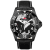 Seapro Men's Voyager Black Dial and Bezel, Black Leather Strap Watch