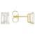 Lab-Grown Diamond Emerald-Cut Stud Earrings In 14K Gold 3.00ctw