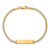 10k Yellow Gold Curb Link ID Bracelet