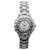 Croton Quartz Crystal Accents Silver Tone Beveled Bracelet Watch