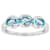 Sky Blue Topaz Three-Stone Ring In Platinum Over Sterling Silver
